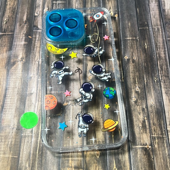 5for$10 Astronaut iPhone 15 Pro Max Case Durable Fashion Phone Case Spacman - Picture 2 of 7